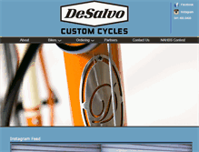 Tablet Screenshot of desalvocycles.com